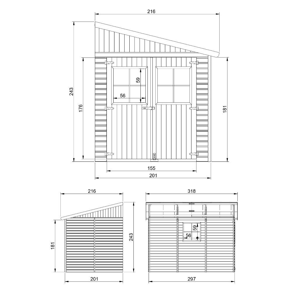 Timbela koka dārza māja M339 цена и информация | Dārza mājiņas, šķūņi, malkas nojumes | 220.lv