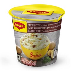 MAGGI 5min. kartupeļu biezenis ar kūpinātu bekona gaļas garšu un grauzdiņiem, 53g цена и информация | Супы, бульоны | 220.lv