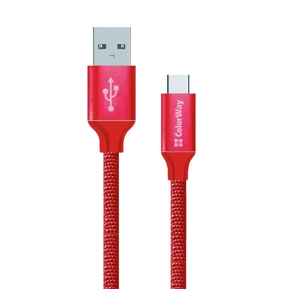 ColorWay Type-C Data Cable USB 2.0, Fast цена и информация | Lādētāji un adapteri | 220.lv