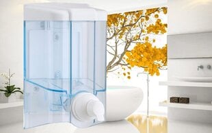 Дозатор для пенного мыла F2T, 0,5 л (прозрачно-синий) цена и информация | Аксессуары для ванной комнаты | 220.lv