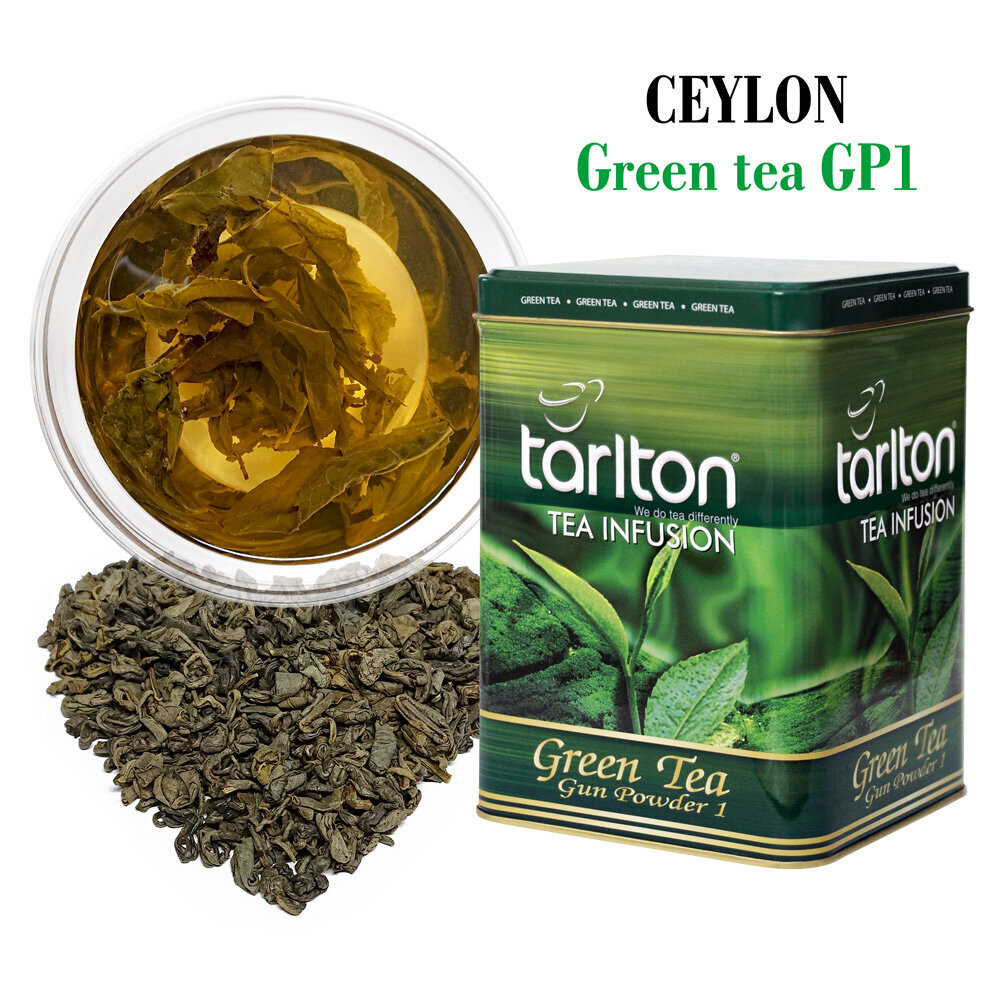 TARLTON Tīra Ceilonas Zaļā beramā lielo lapu tēja GP1, Pure Green tea GP1, 250g cena un informācija | Tēja | 220.lv