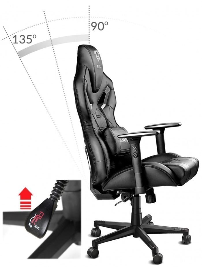 Spēļu krēsls Diablo Chairs X-Fighter, melns cena un informācija | Biroja krēsli | 220.lv