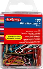 Herlitz Saspraudes, 25 mm, 100 gab/kastītē cena un informācija | Kancelejas preces | 220.lv