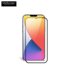 Защитное стекло дисплея MyScreen Diamond Edge Full Glue Apple iPhone 12/12 Pro черное цена и информация | Защитные пленки для телефонов | 220.lv