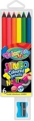 Цветные карандаши Colorino Jumbo, неоновые, 6 цветов цена и информация | Patio Товары для детей и младенцев | 220.lv