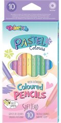 Цветные карандаши Colorino Pastel, 10 пастельных цветов цена и информация | Принадлежности для рисования, лепки | 220.lv