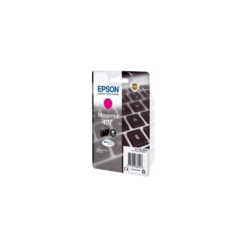 Oriģinālais Tintes Kārtridžs Epson 407 Fuksīns cena un informācija | Tintes kārtridži | 220.lv