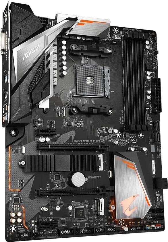 Gigabyte B450 AORUS ELITE V2 (rev. 1.0) цена и информация | Mātesplates | 220.lv