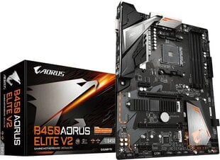 Gigabyte B450 Aorus Elite V2 (rev. 1.0) цена и информация | Материнские платы	 | 220.lv