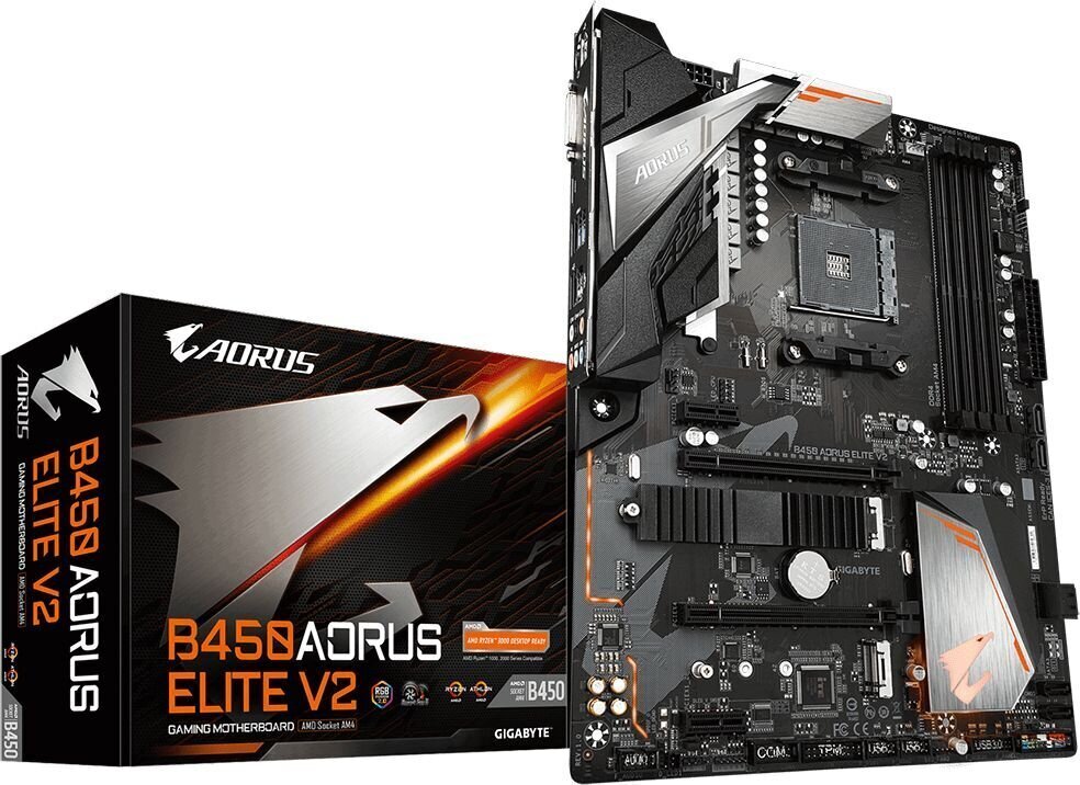 Gigabyte B450 AORUS ELITE V2 (rev. 1.0) цена и информация | Mātesplates | 220.lv