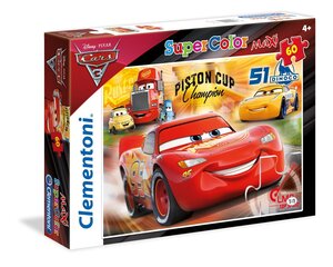 Головоломка Clementoni Молния Маквин(Cars), 60 д. цена и информация | Пазлы | 220.lv