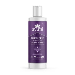 Attīrošs ķermeņa mazgāšanas produkts Ayumi Turmeric & Argan Oil 250 ml cena un informācija | Dušas želejas, eļļas | 220.lv