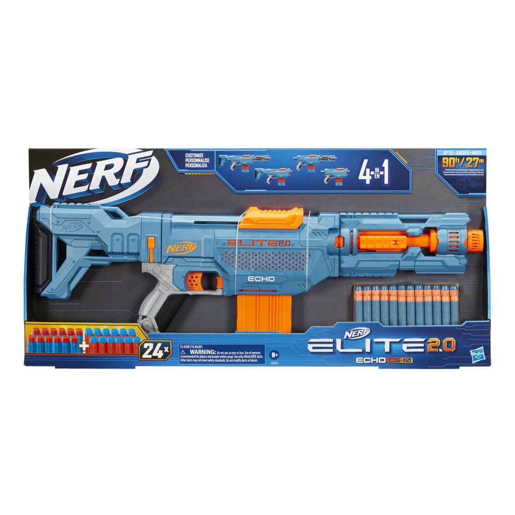 Šautene-blasteris Hasbro Nerf Elite 2.0 Echo CS 10 cena un informācija | Rotaļlietas zēniem | 220.lv