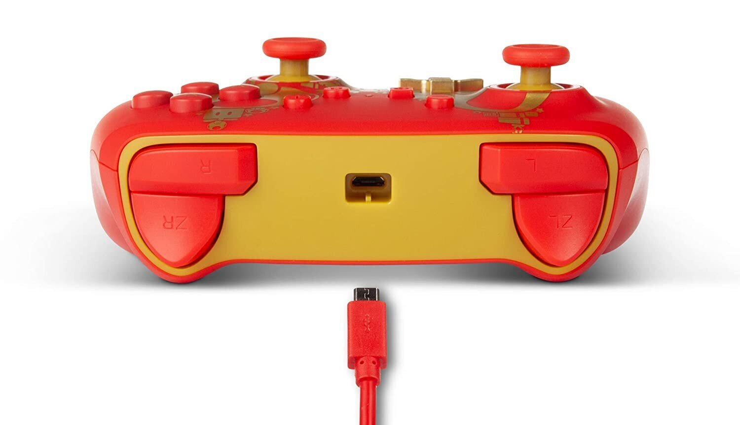 PowerA Super Mario Golden M piemērots Nintendo Switch cena un informācija | Spēļu kontrolieri | 220.lv