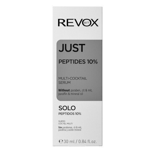 Sejas serums Revox Just Peptides 10%, 30 ml cena un informācija | Serumi sejai, eļļas | 220.lv
