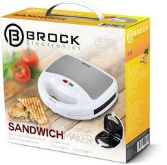Сэндвичница Brock Electronics  SSM 1001 WH цена и информация | Бутербродницы | 220.lv