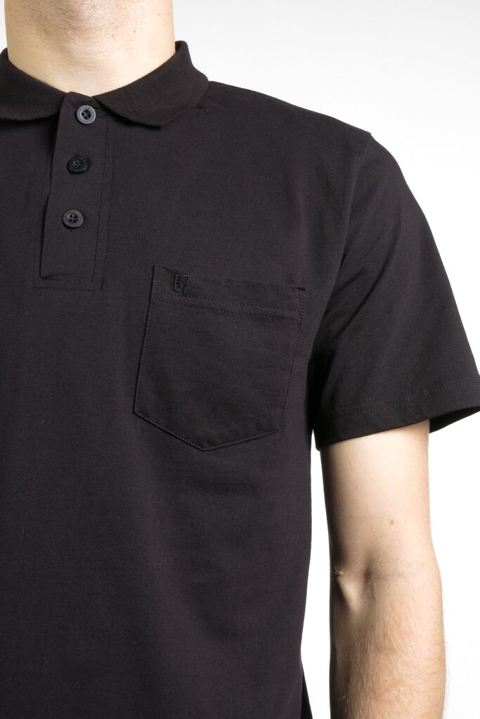 Polo krekls vīriešiem BLUE SEVEN, melns cena un informācija | Vīriešu T-krekli | 220.lv