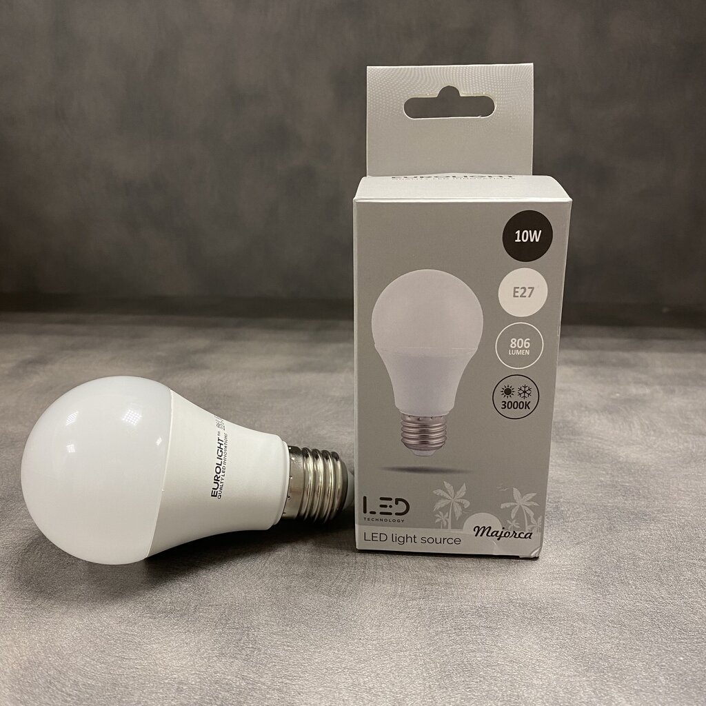 LED spuldze Eurolight Majorca A60 E27 10W/3000K cena un informācija | Spuldzes | 220.lv