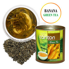 Банановый Цейлонский зеленый крупнолистовой чай Tarlton Banana Green tea, 100г цена и информация | Чай | 220.lv