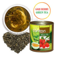 TARLTON Goji Berry & Almond Green tea, Godži ogu & Mandeļu Ceilonas Zaļā beramā lielo lapu tēja, 100g cena un informācija | Tēja | 220.lv