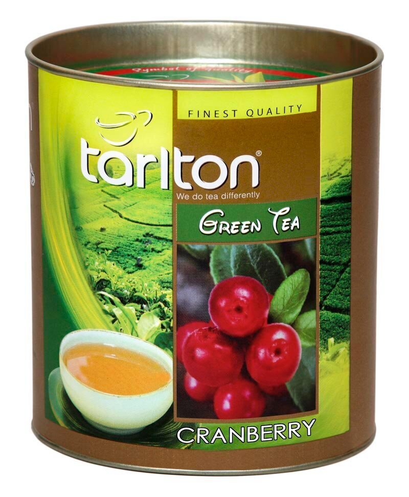 TARLTON Light Cranberry Green tea, Maigo Dzērveņu Ceilonas Zaļā beramā lielo lapu tēja, 100g цена и информация | Tēja | 220.lv