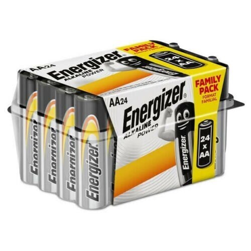 Baterijas Energizer LR06-24AA Alkaline power AA (LR6) blistera iepakojumā 24GB. цена и информация | Baterijas | 220.lv