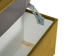 Пуф с ящиком для хранения вещей Milo Casa Bruno 140, желтый цена и информация | Кресла-мешки и пуфы | 220.lv