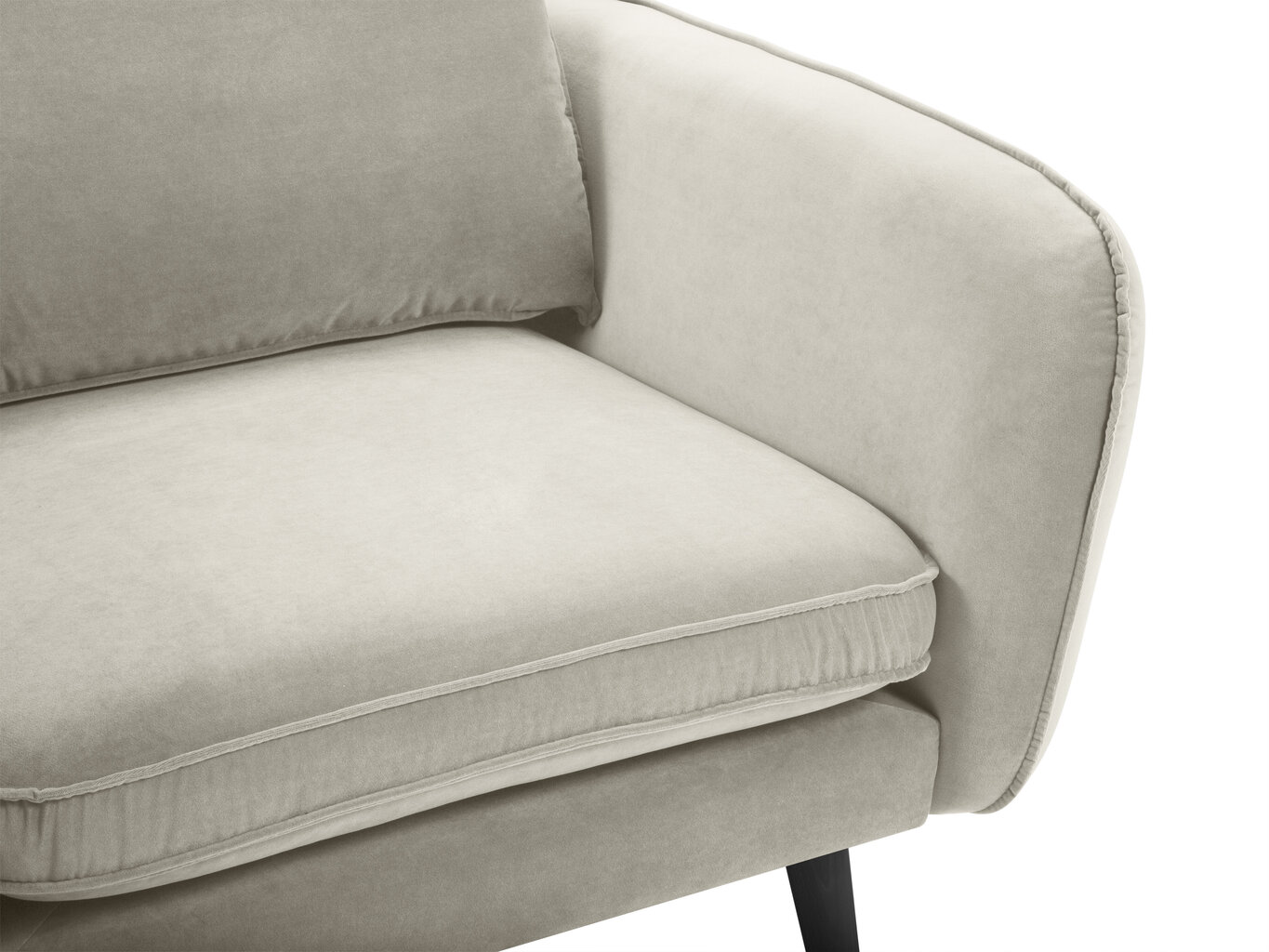 Krēsls Kooko Home Lento, smilškrāsas/melns cena un informācija | Atpūtas krēsli | 220.lv