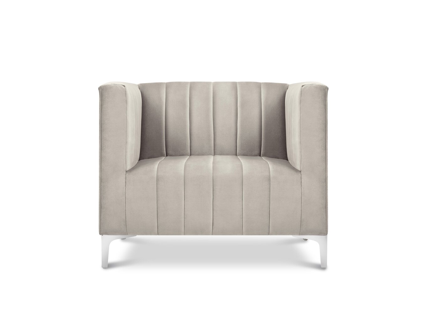 Krēsls Kooko Home Tutti, smilškrāsas/sudraba krāsas цена и информация | Atpūtas krēsli | 220.lv