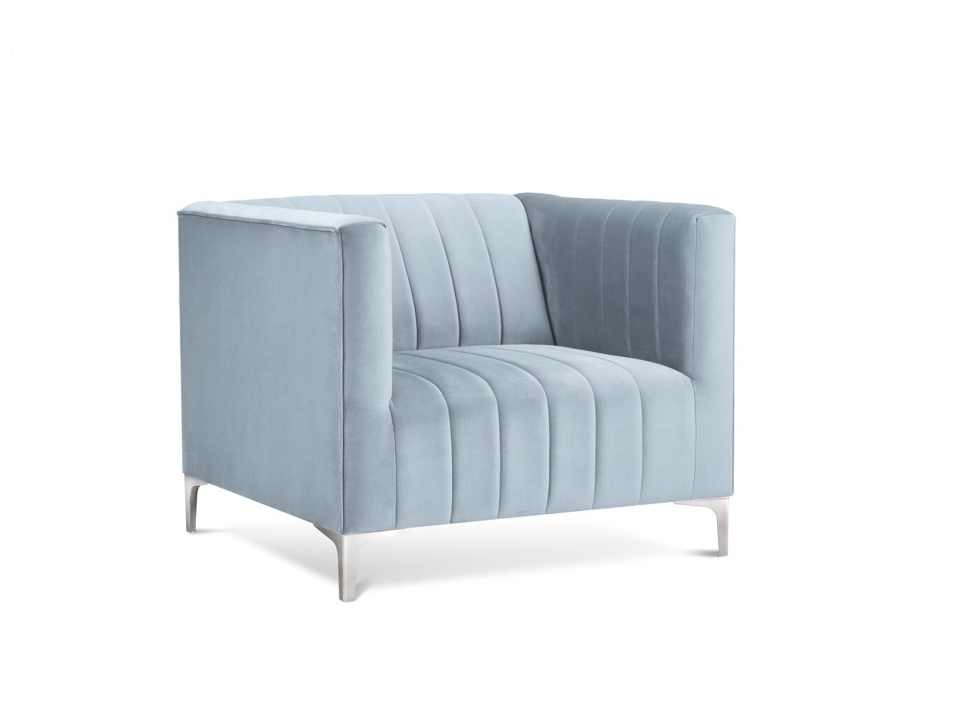 Krēsls Kooko Home Tutti, gaiši zilas/sudrabainas krāsas цена и информация | Atpūtas krēsli | 220.lv