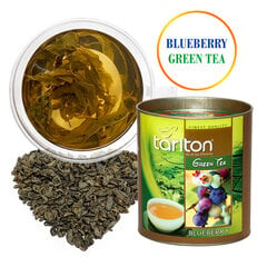 Голубика Цейлонский зеленый крупнолистовой чай Tarlton Blueberry Green tea, 100г цена и информация | Чай | 220.lv