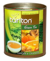 TARLTON Ginger & Orange Green tea, Ingvera un Apelsīnu Ceilonas Zaļā beramā lielo lapu tēja, 100g cena un informācija | Tēja | 220.lv