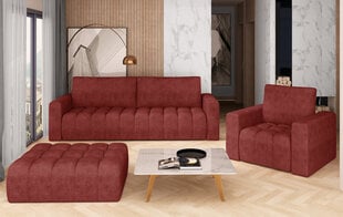 Mīksto mēbeļu komplekts NORE Lazaro 10, sarkans cena un informācija | Dīvānu komplekti | 220.lv