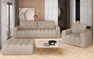 Mīksto mēbeļu komplekts NORE Lazaro 17, smilškrāsas cena un informācija | Dīvānu komplekti | 220.lv