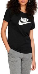 Nike женская футболка Sportswear Essential, черная цена и информация | Футболка женская | 220.lv