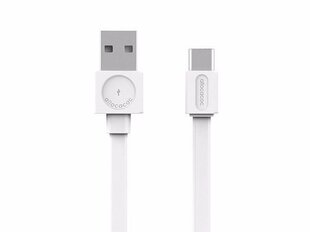 Allocacoc PowerCube зарядный кабель USB A - USB C, белый цена и информация | Кабели для телефонов | 220.lv