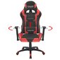 Atvāžams biroja/spēļu krēsls, mākslīgā āda, sarkana cena un informācija | Biroja krēsli | 220.lv