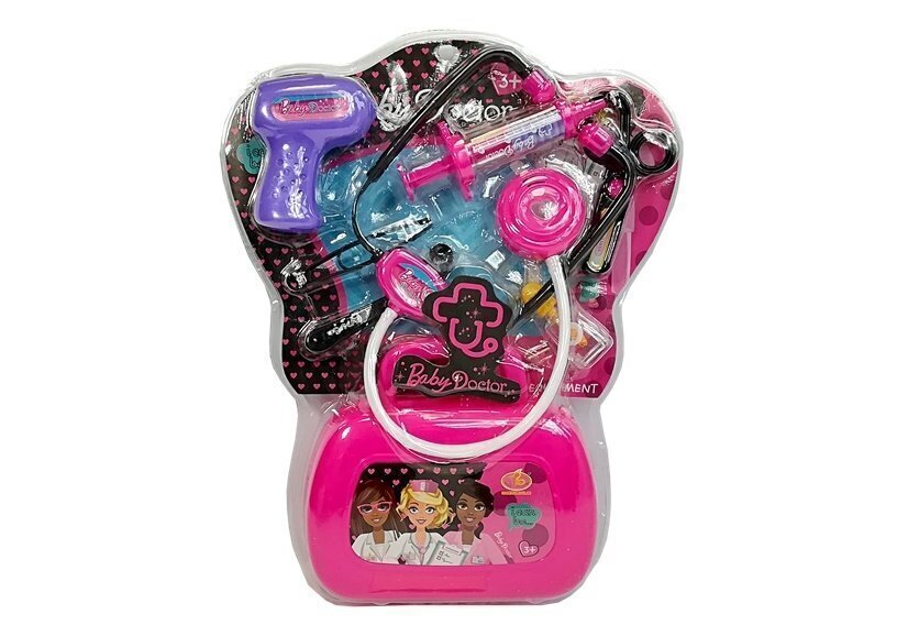Ārsta komplekts koferī, rozā цена и информация | Rotaļlietas meitenēm | 220.lv