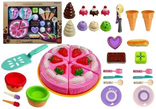 Rotaļu kūka ar saldumiem un traukiem cena un informācija | Rotaļlietas meitenēm | 220.lv