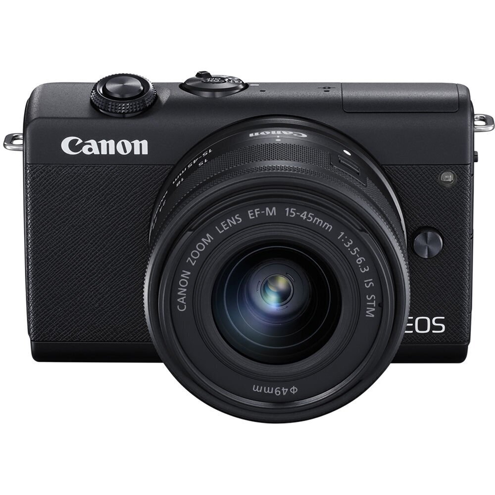 Canon EOS M200 + EF-M 15-45mm IS STM, melns цена и информация | Digitālās fotokameras | 220.lv