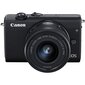 Canon EOS M200 + EF-M 15-45mm IS STM, melns цена и информация | Digitālās fotokameras | 220.lv