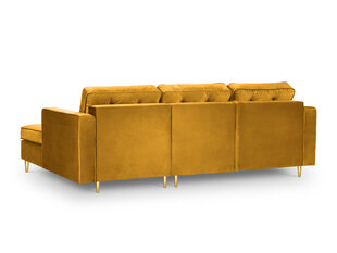 Stūra dīvāns Interieurs 86 Palais, dzeltens/zelta krāsas cena un informācija | Stūra dīvāni | 220.lv