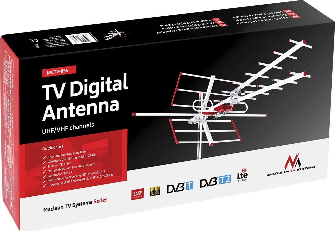 Maclean MCTV-855 cena un informācija | Antenas un piederumi | 220.lv