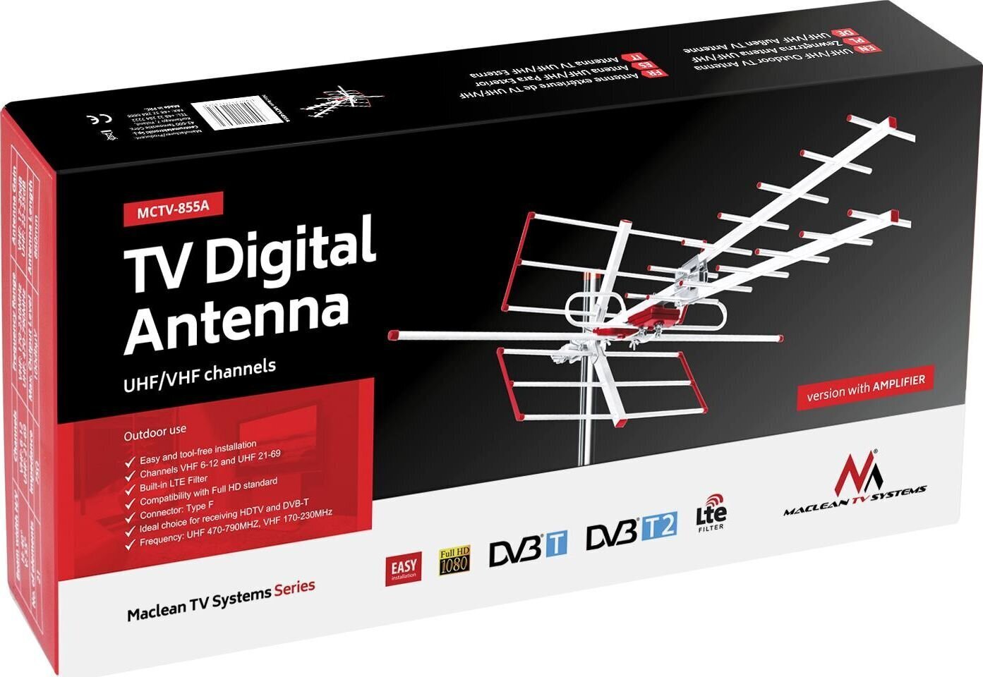 Maclean MCTV-855A cena un informācija | Antenas un piederumi | 220.lv