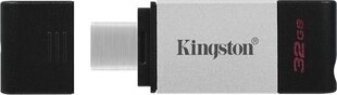 MEMORY DRIVE FLASH USB3.2 32GB/DT80/32GB KINGSTON cena un informācija | USB Atmiņas kartes | 220.lv