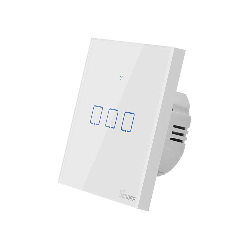 Viedais gaismas slēdzis Sonoff WiFi + RF 433, EU TX (3 kanāli) cena un informācija | Elektrības slēdži, rozetes | 220.lv