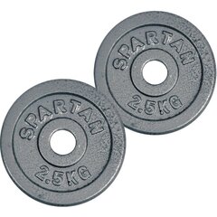 Весовой диск Spartan, 2 x 2,5 кг цена и информация | Гантели, гири, штанги | 220.lv