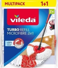 Тряпка для швабры Vileda Turbo 2 in1, 2 шт. цена и информация | Чистящие средства | 220.lv