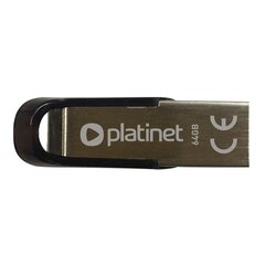 Platinet PMFMS64 S-DEPO Metal 64GB USB 2.0 Zibatmiņa, metāla korpus цена и информация | USB накопители | 220.lv