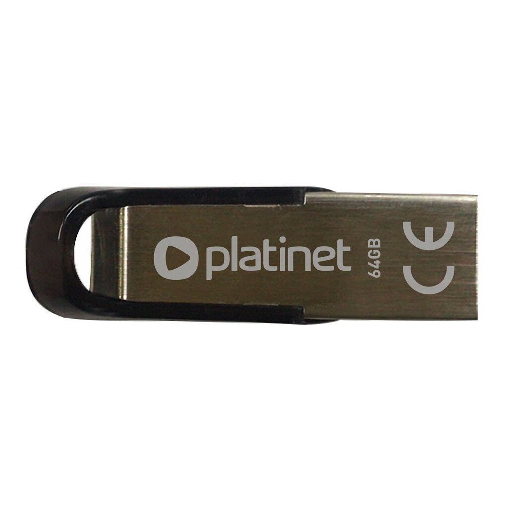 Platinet PMFMS64 S-DEPO Metal 64GB USB 2.0 Zibatmiņa, metāla korpus cena un informācija | USB Atmiņas kartes | 220.lv